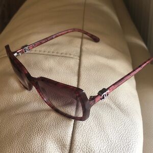 Chanel 5218 c.1306/3P Red Square Eyeglasses Frames 54-16 135 Italy Designer